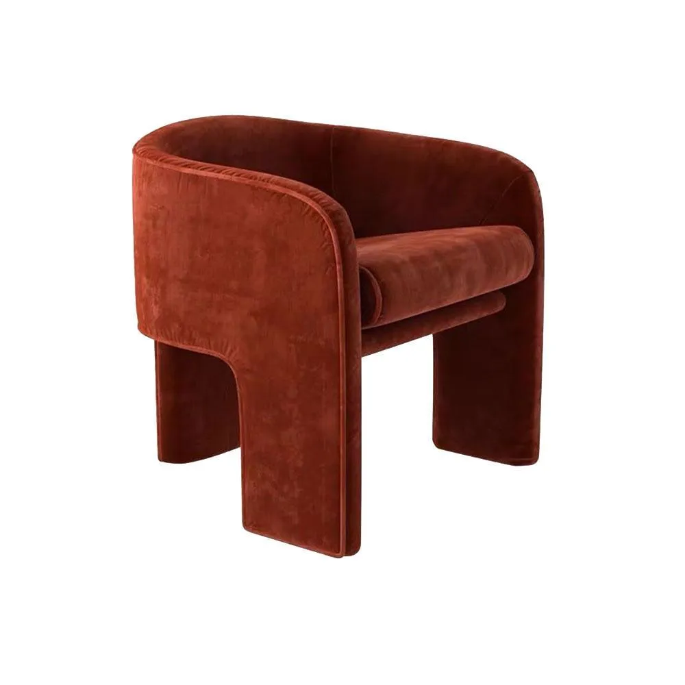 Milo Baughman Armchair, Velvet