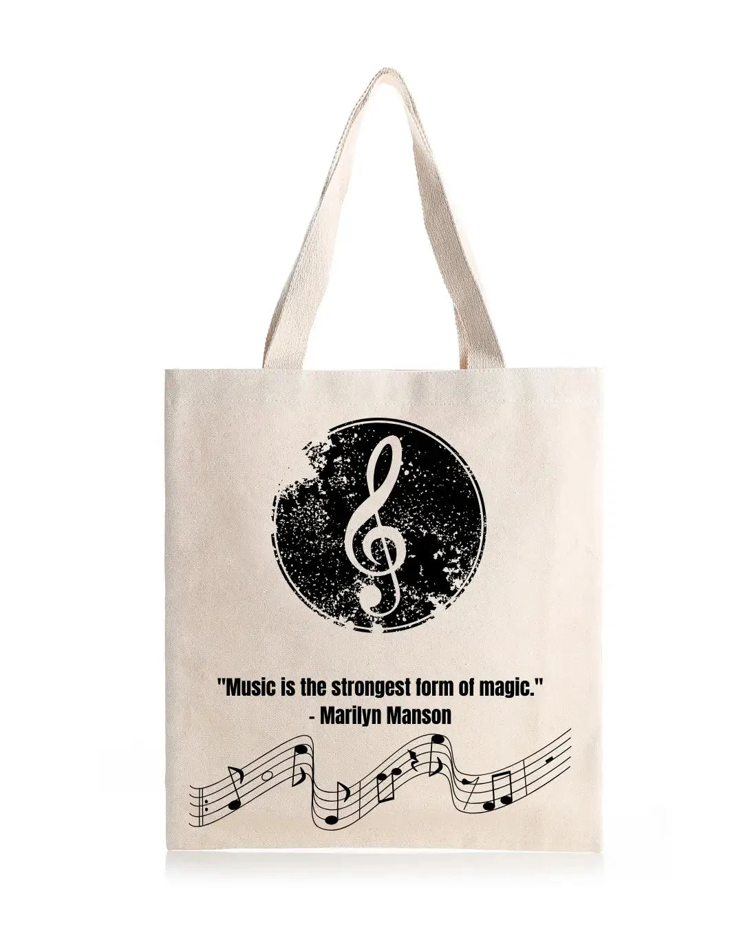 Music  Daily Thaila -  Canvas Reusable Bags