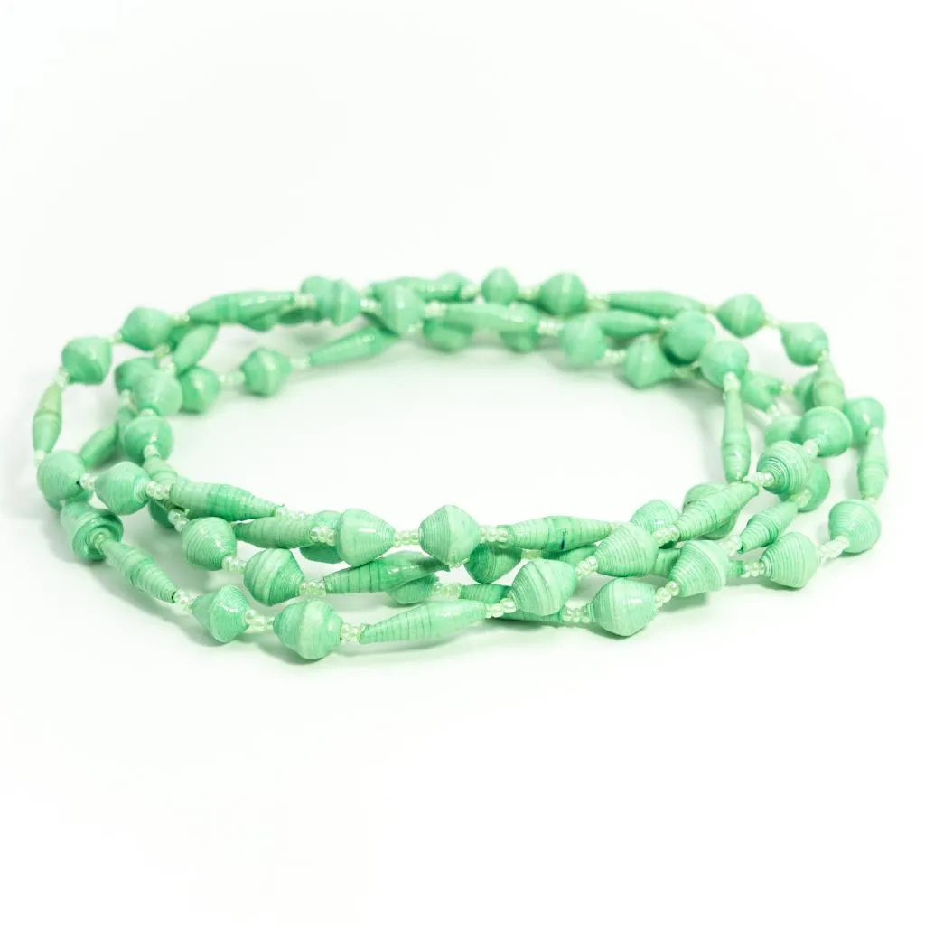 Necklace - Mint Double Long