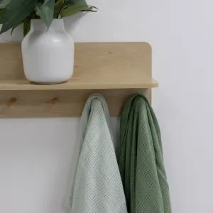 Nordic 2pk Cellular Blanket Avocado/Forest