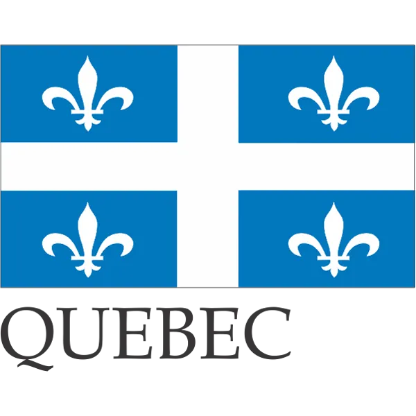 Quebec Embroidered Flag Badge