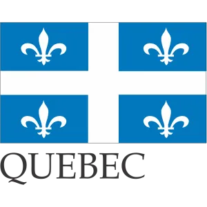 Quebec Embroidered Flag Badge