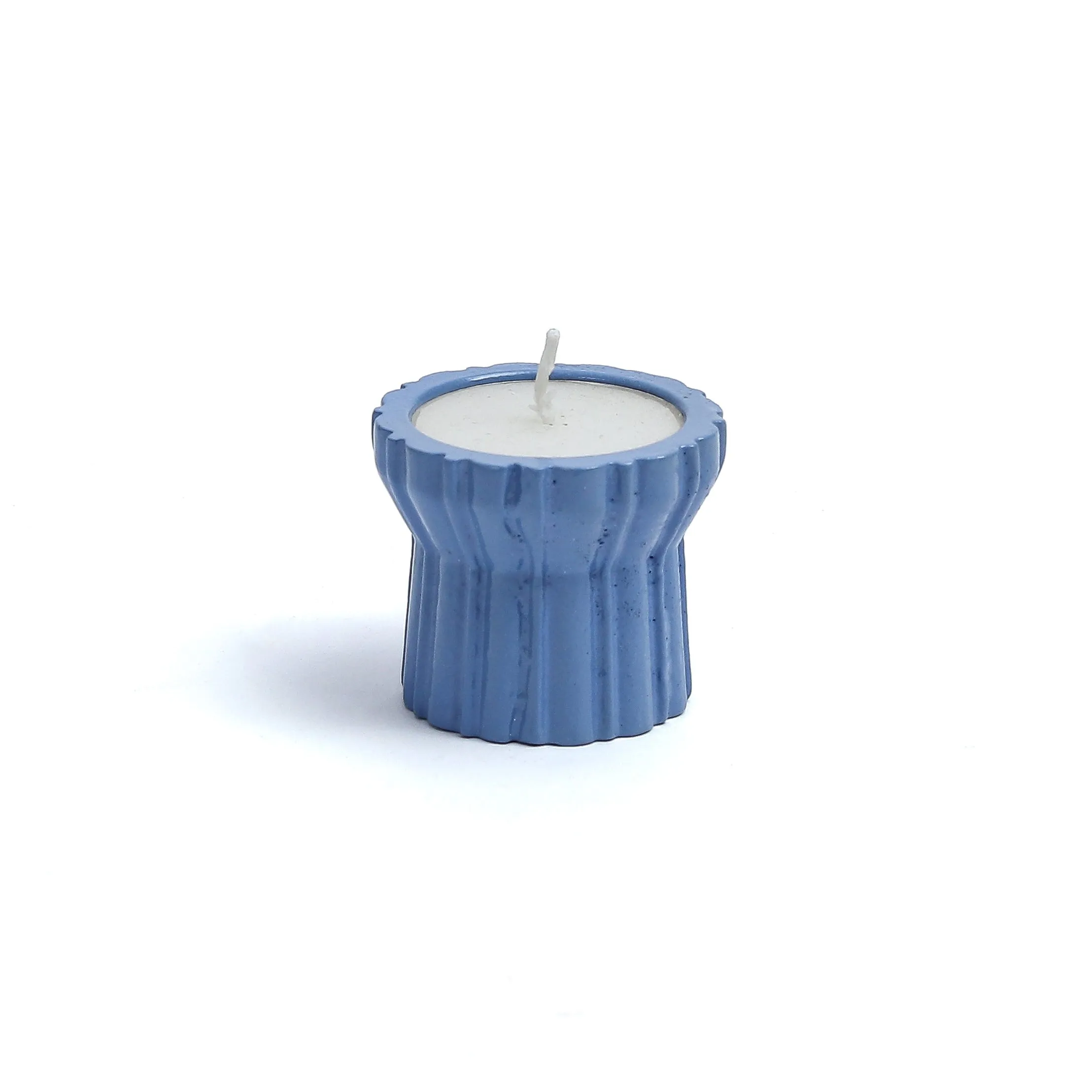 Qutub  Azure Blue Candle Stand - T Light