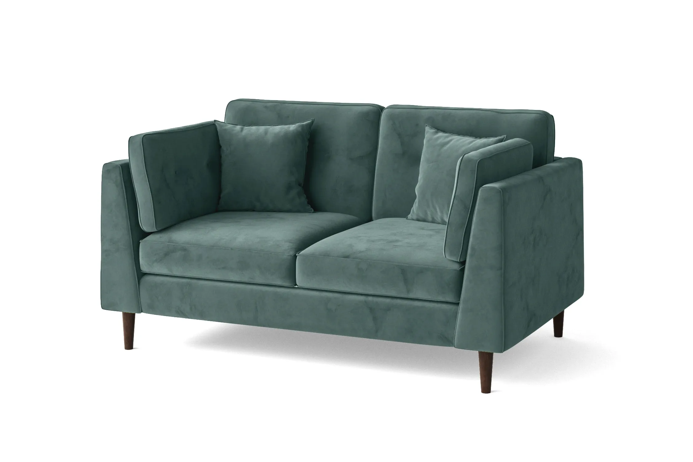 Ragusa 2 Seater Sofa Teal Velvet