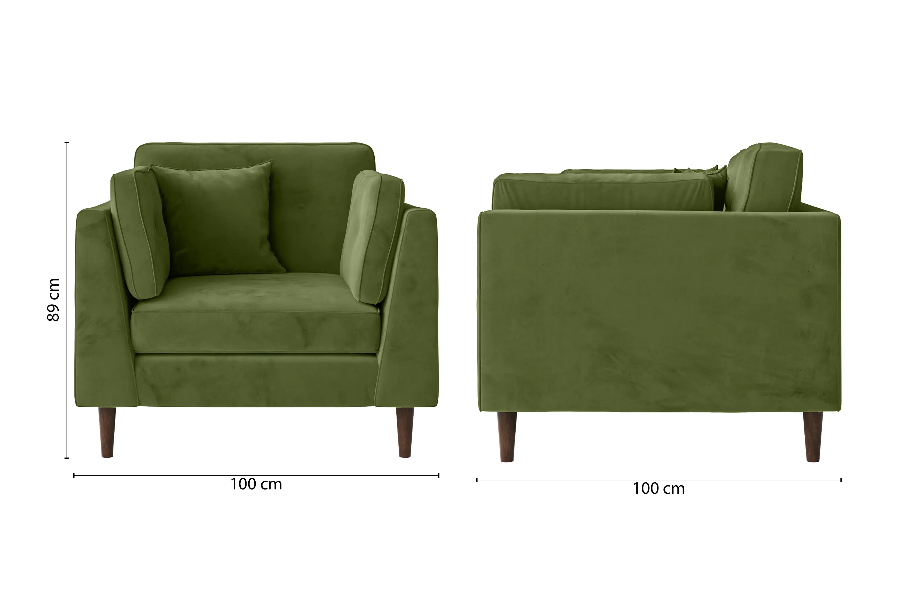 Ragusa Armchair Lime Velvet