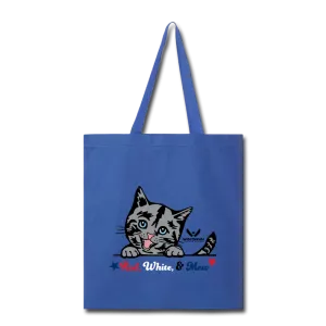 Red White & Mew Tote Bag