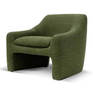 Rubin Fabric Armchair - Khaki Green