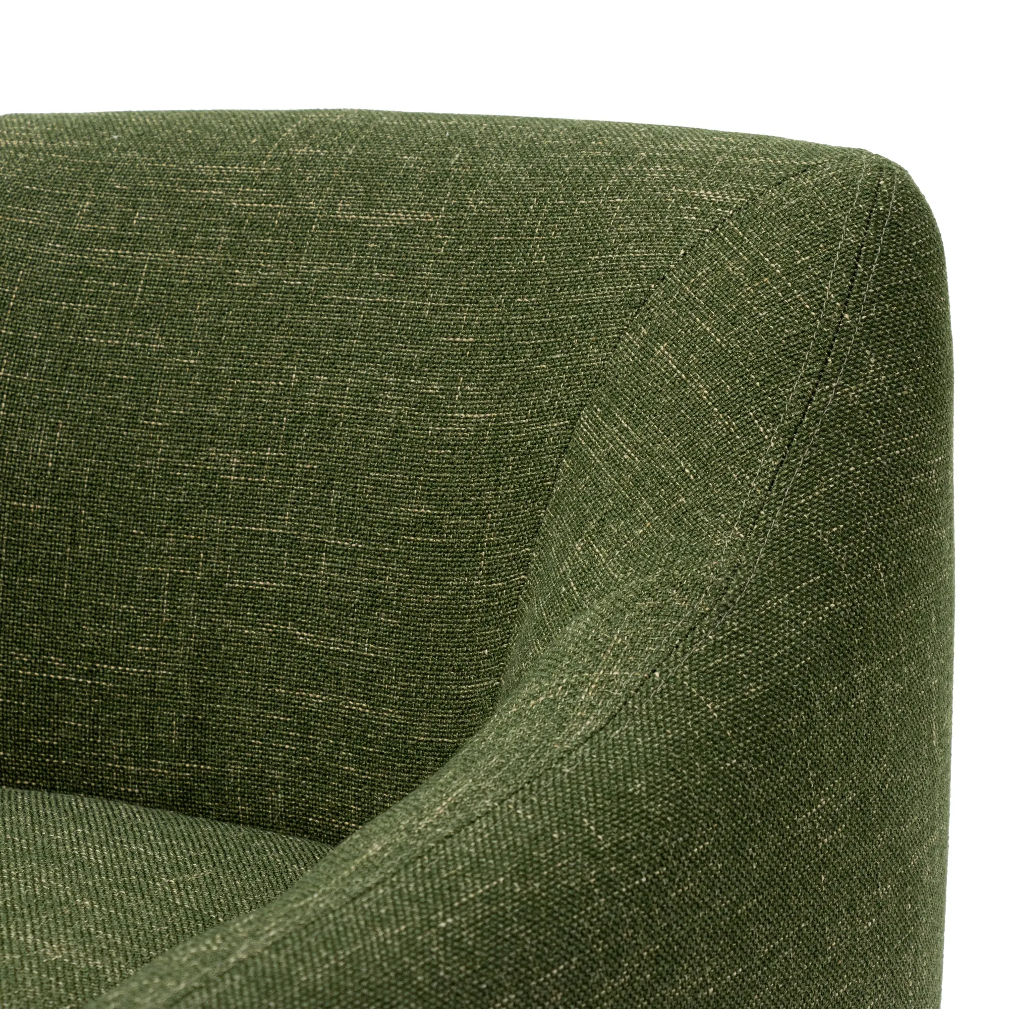 Rubin Fabric Armchair - Khaki Green