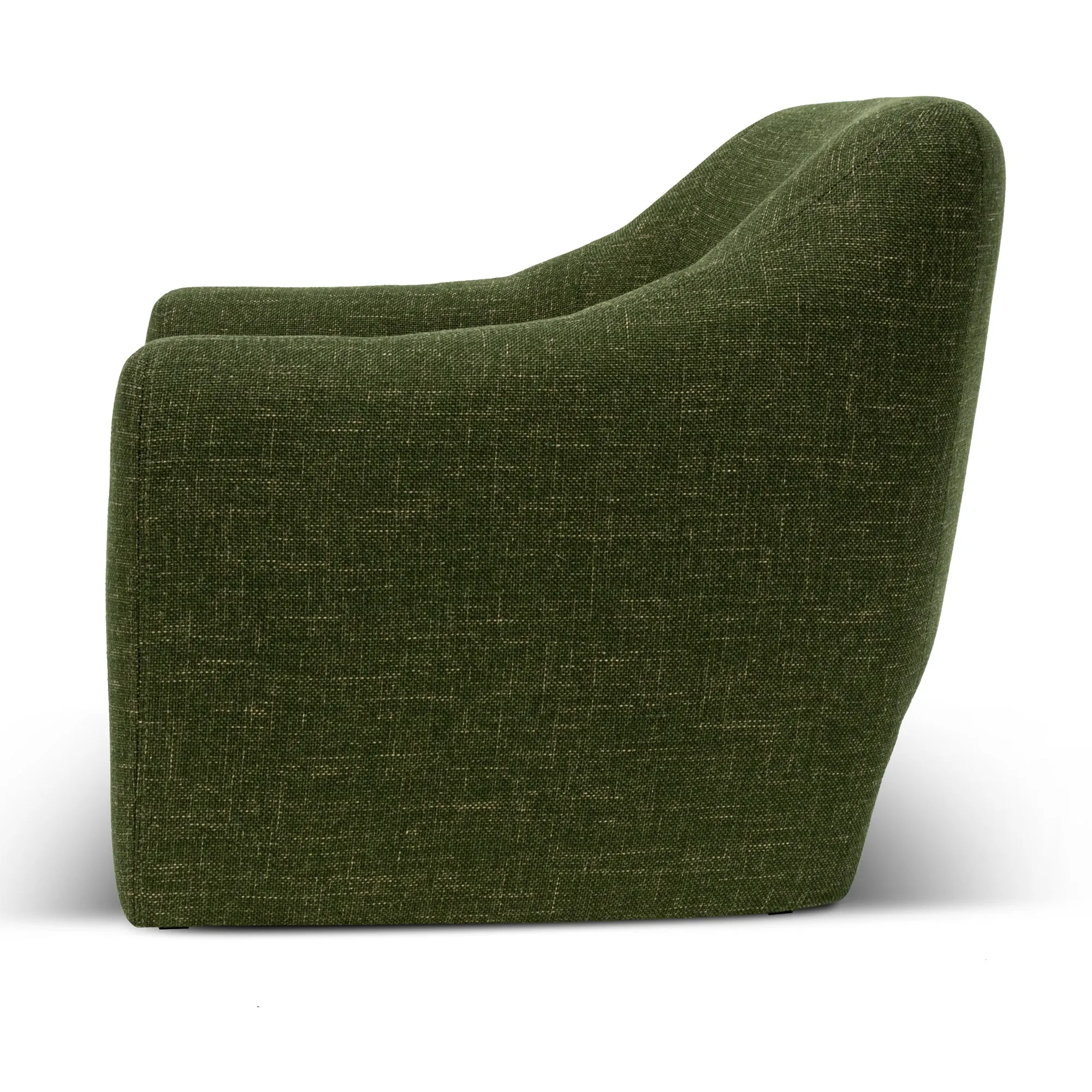 Rubin Fabric Armchair - Khaki Green