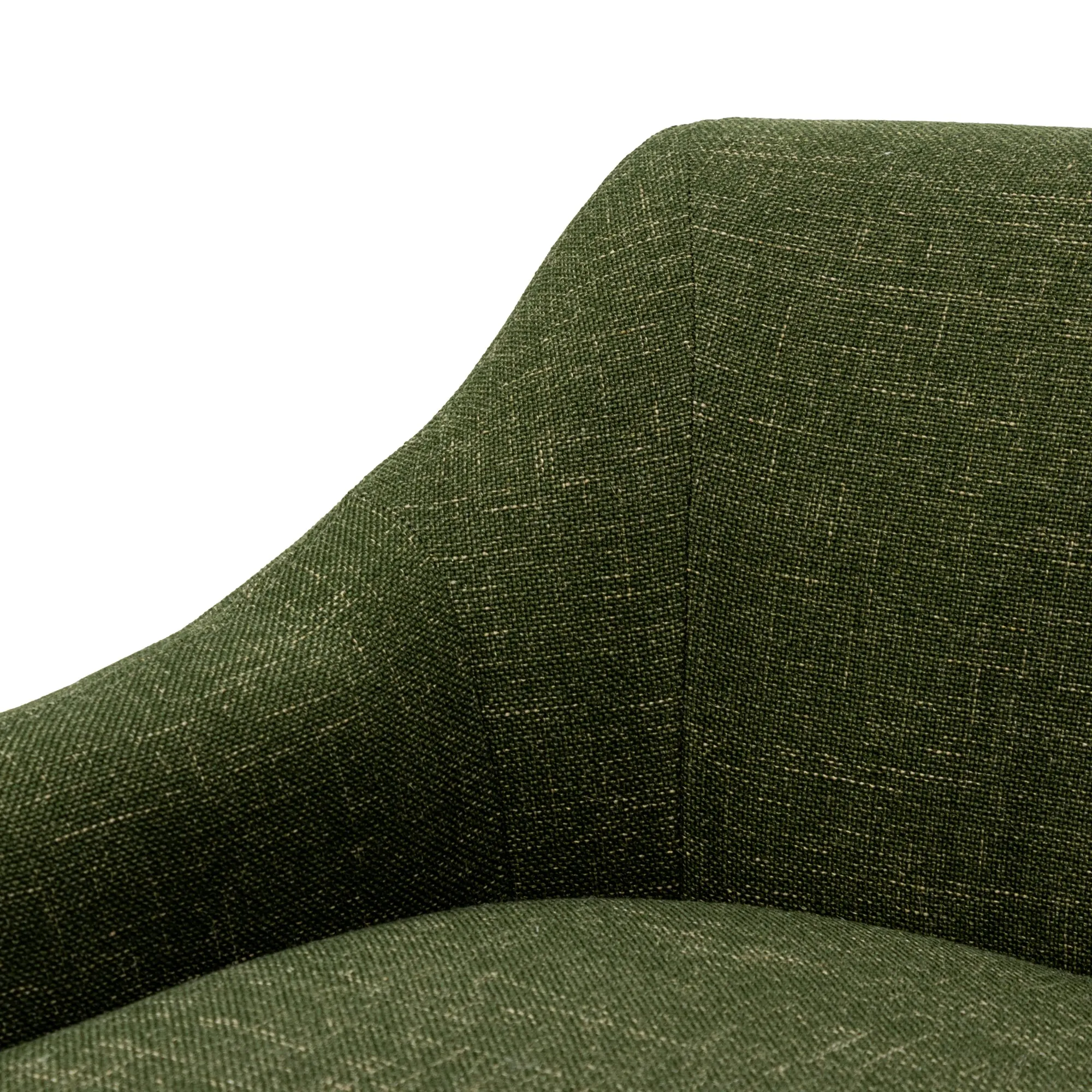 Rubin Fabric Armchair - Khaki Green