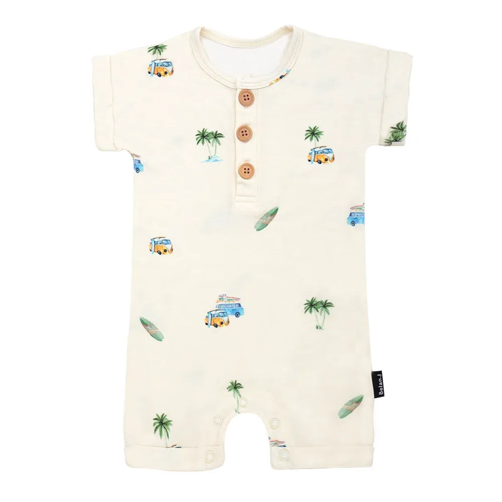 Short Sleeve Shortall Romper - Surfride