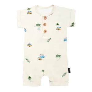 Short Sleeve Shortall Romper - Surfride