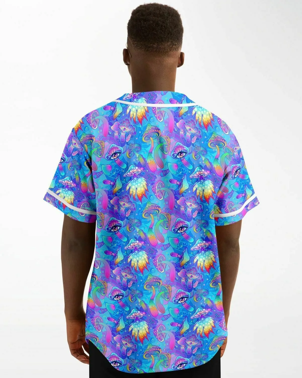 Shroomin Blue Baseball Jersey