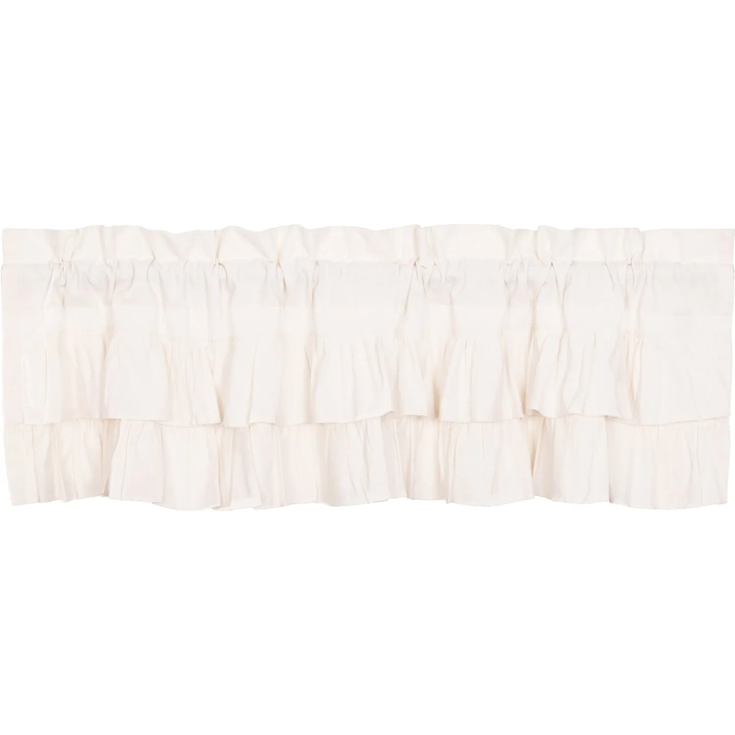 Simple Life Flax Ruffled Valance