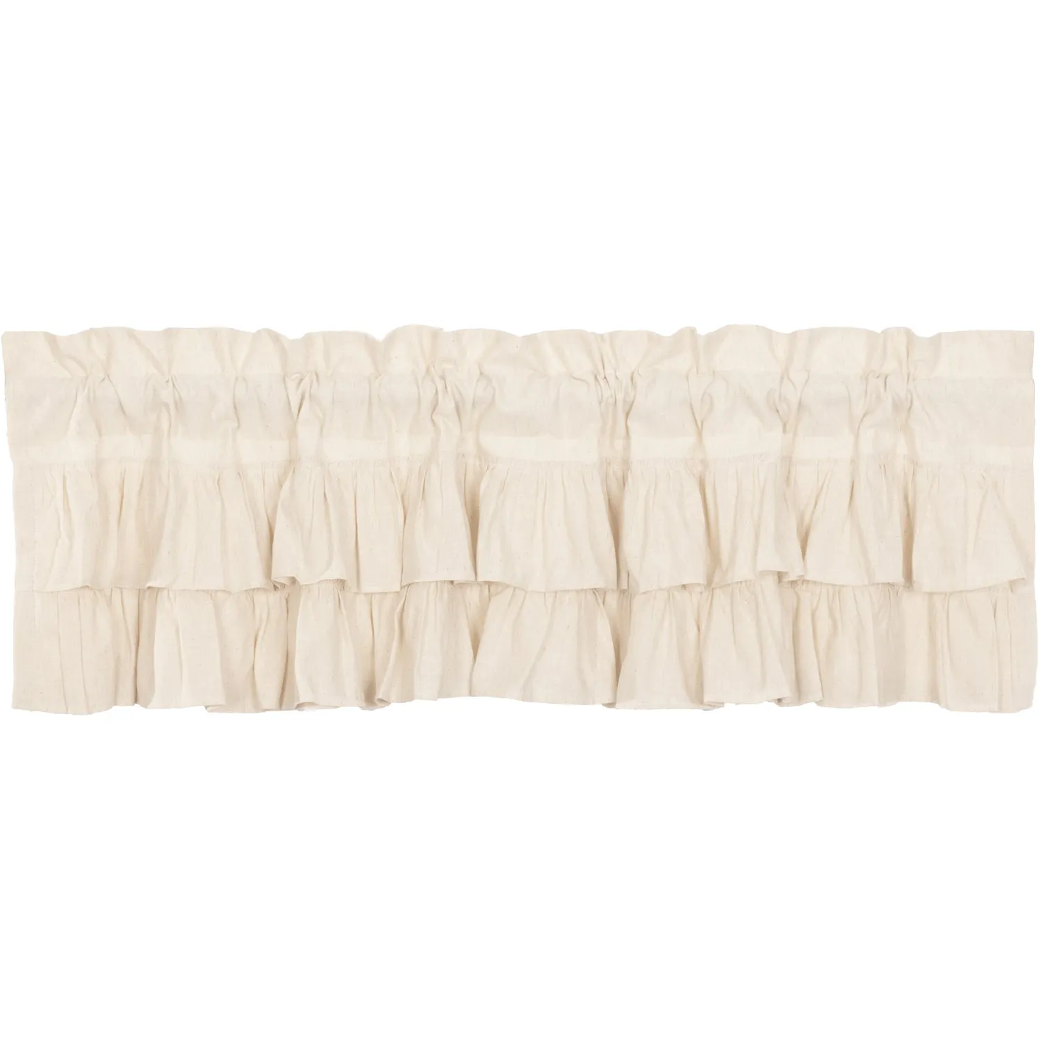 Simple Life Flax Ruffled Valance