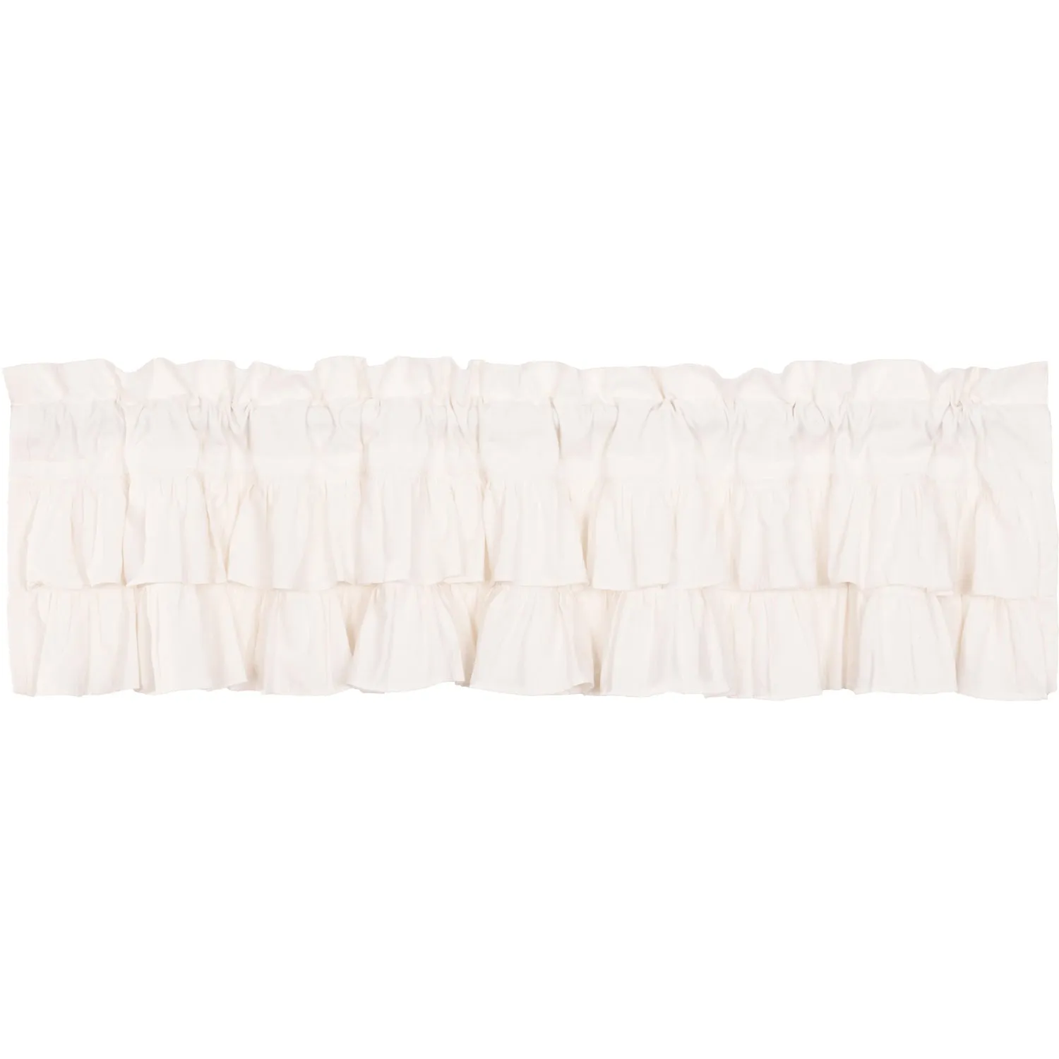 Simple Life Flax Ruffled Valance