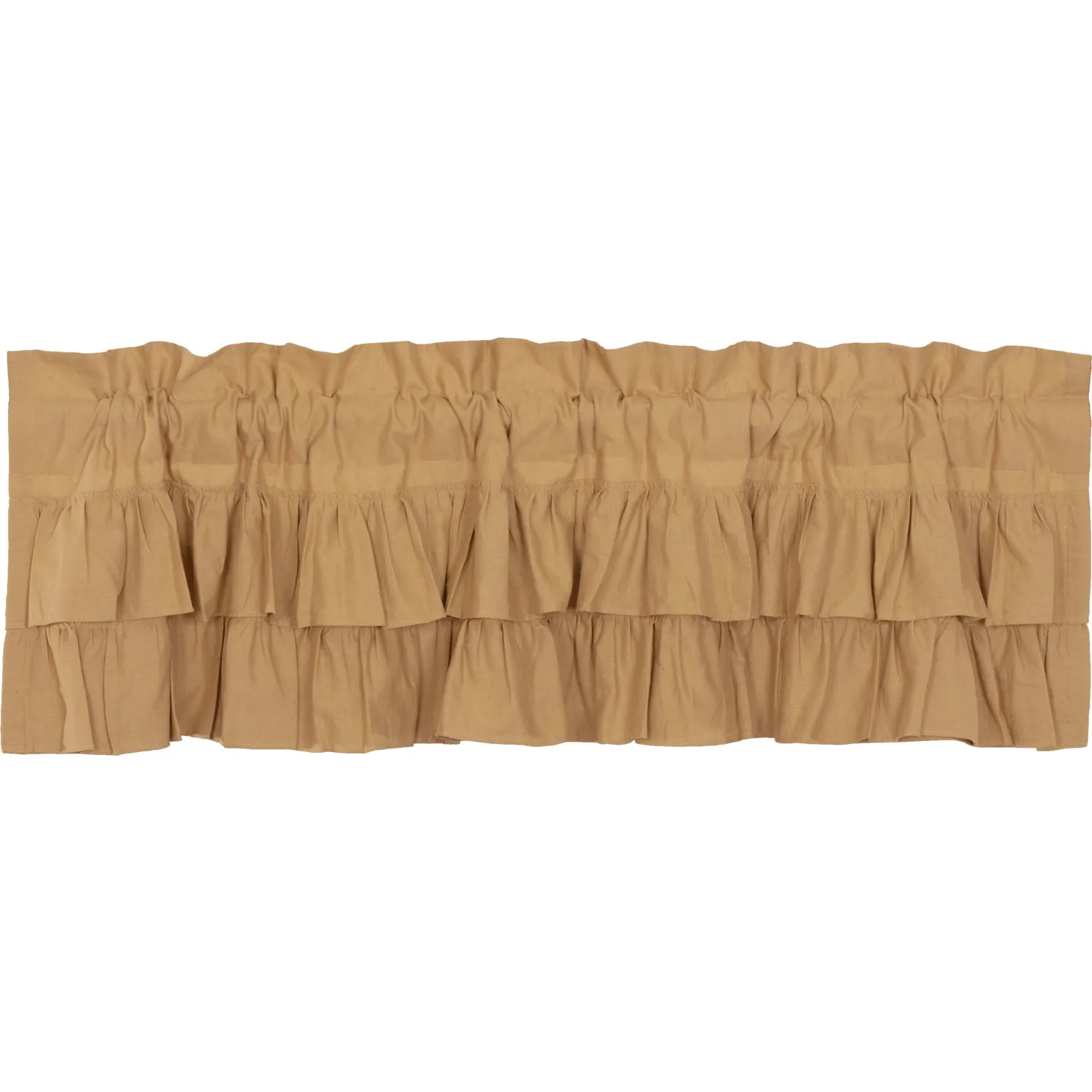 Simple Life Flax Ruffled Valance