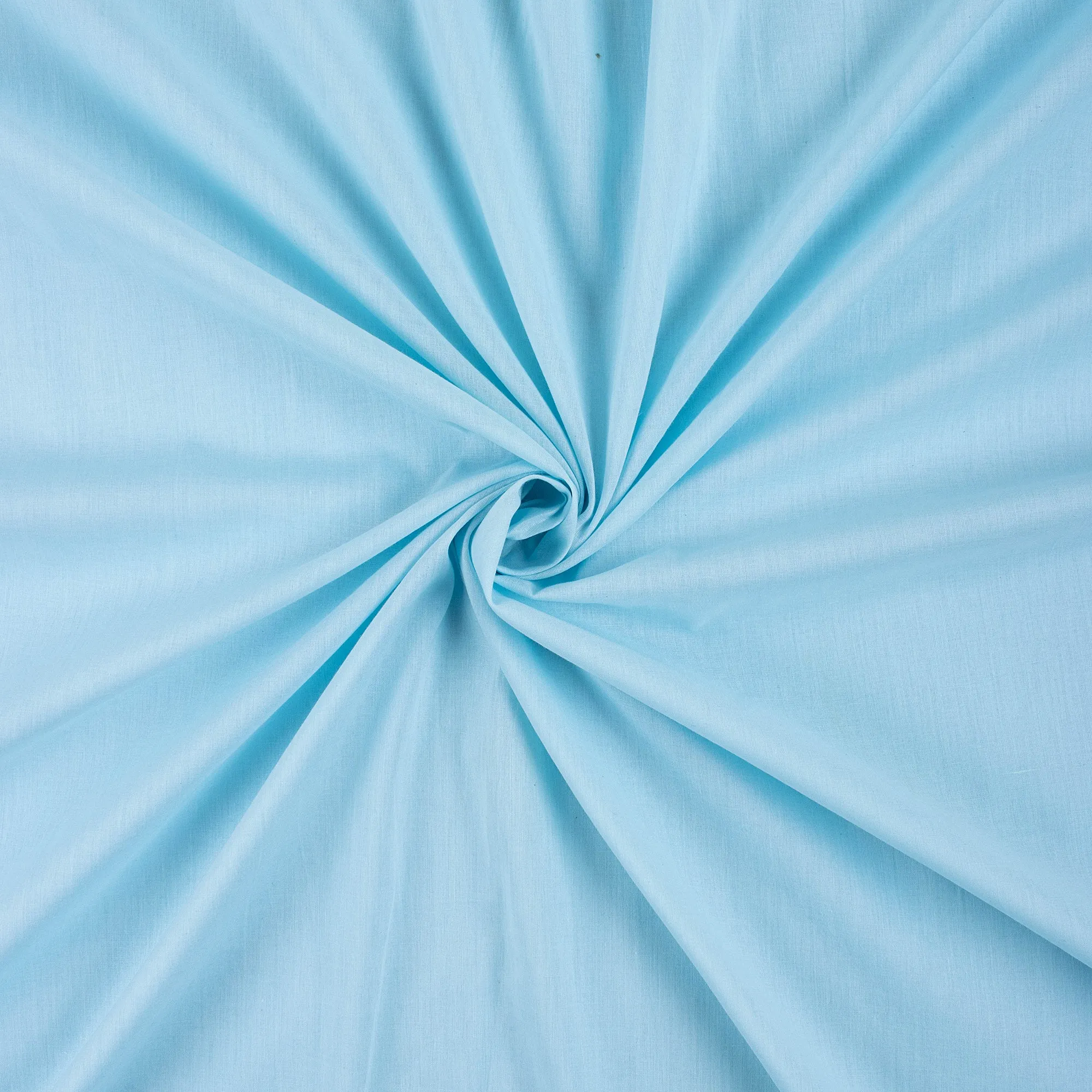 Sky Blue Solid 100% Dyed Plain Cloth Fabric