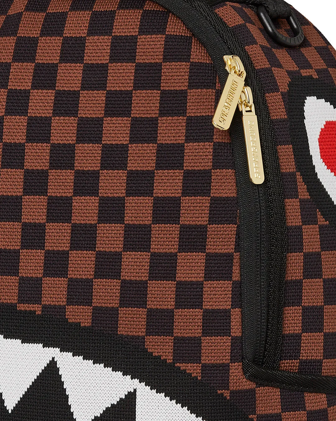 Sprayground Knit Sharks In Paris 2.0 DLX In Brown Black For Unisex