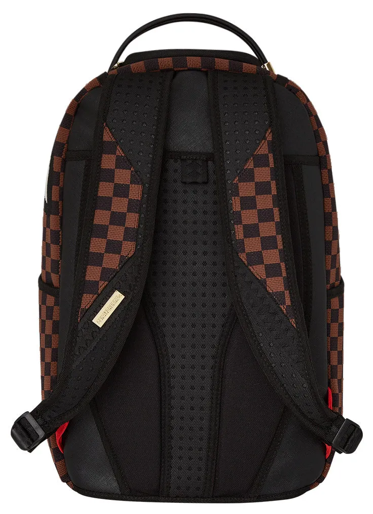 Sprayground Knit Sharks In Paris 2.0 DLX In Brown Black For Unisex