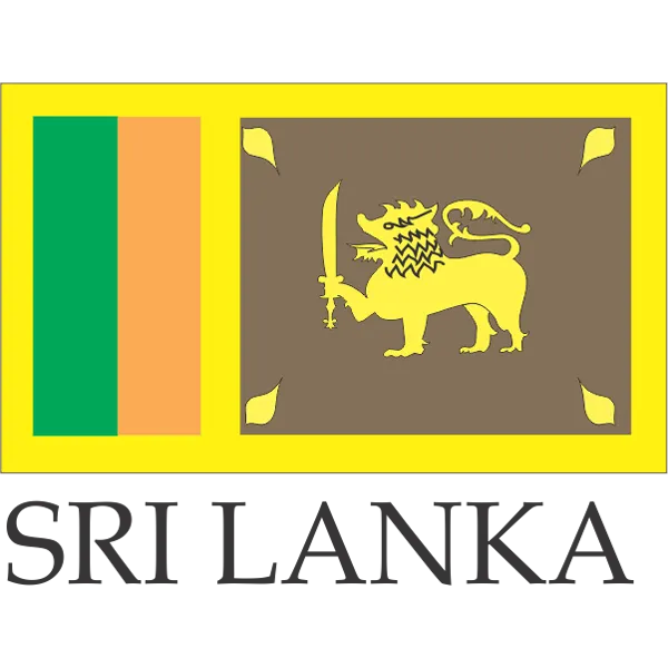 Sri Lanka Embroidered Flag Badge