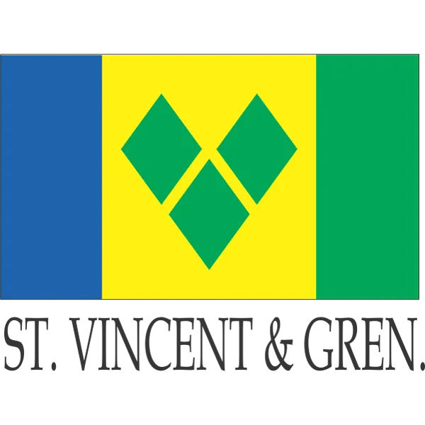 St. Vincent Gren Embroidered Flag Badge