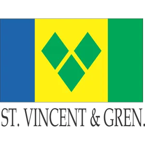 St. Vincent Gren Embroidered Flag Badge