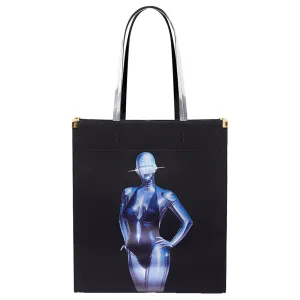 Stella McCartney   Sorayama Sexy Robot Graphic Organic Cotton Canvas Tote Bag