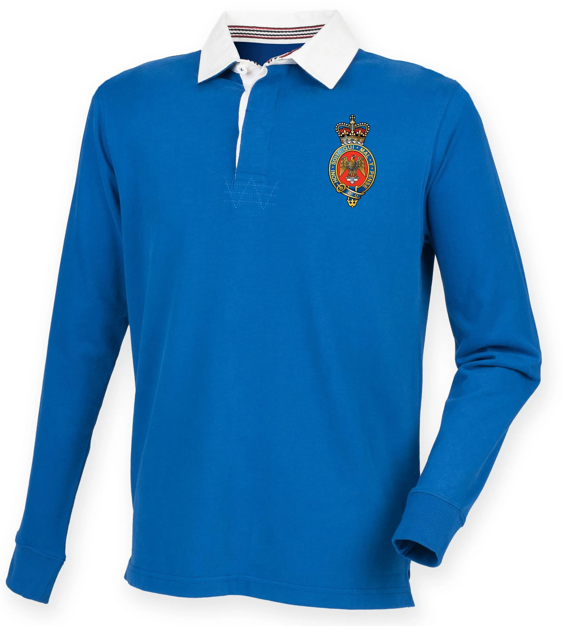 The Blues and Royals Premium Superfit Embroidered Rugby Shirt