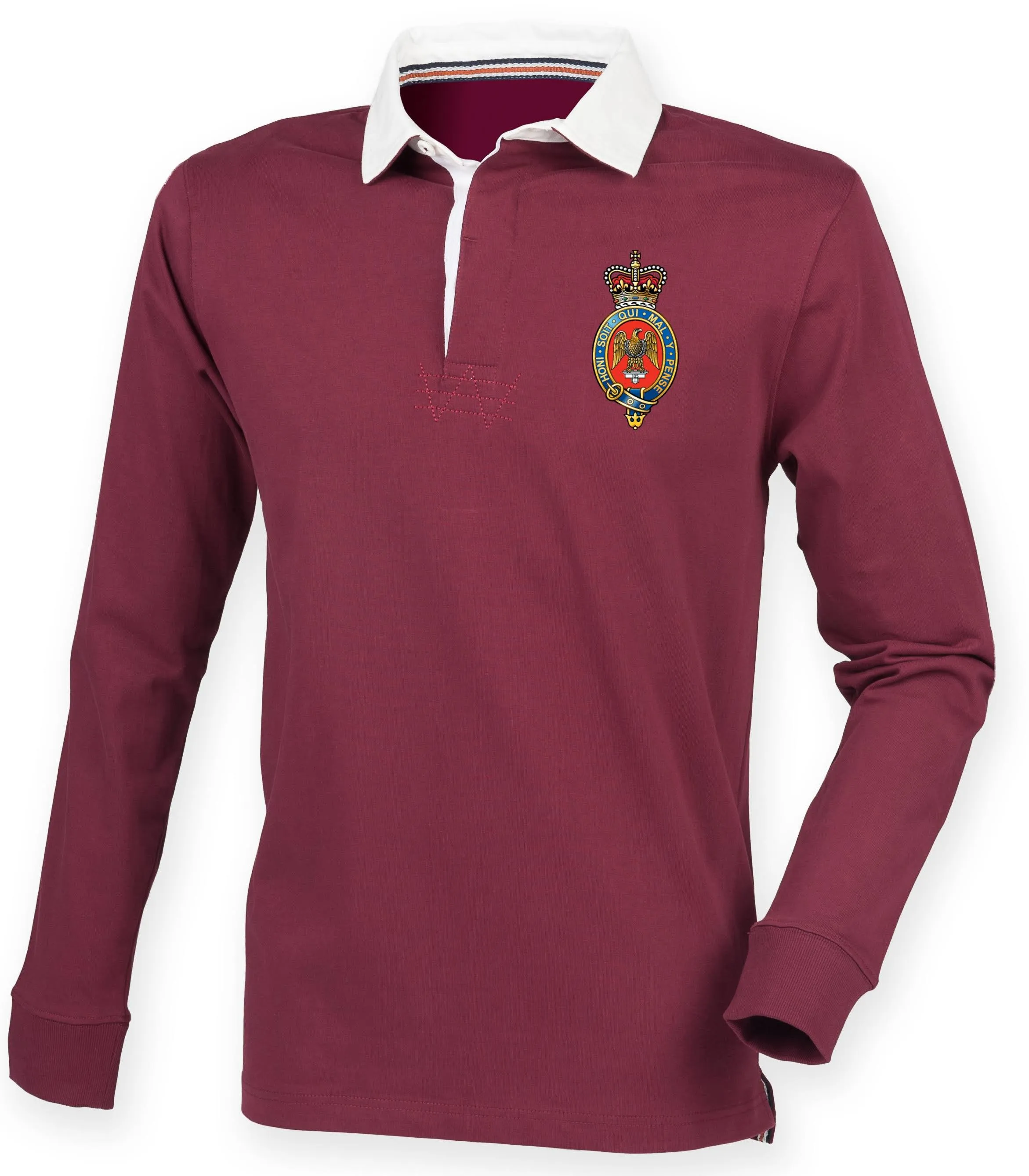 The Blues and Royals Premium Superfit Embroidered Rugby Shirt