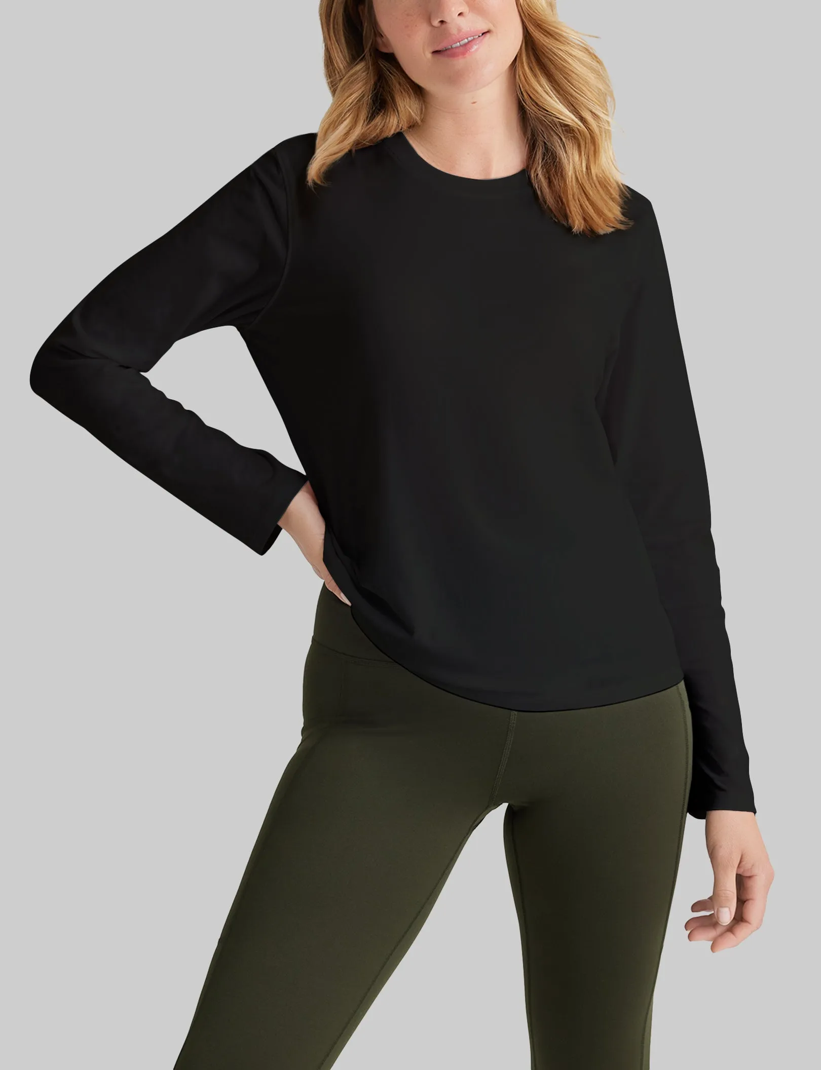 Women's Second Skin Long Sleeve Crew Neck Tee