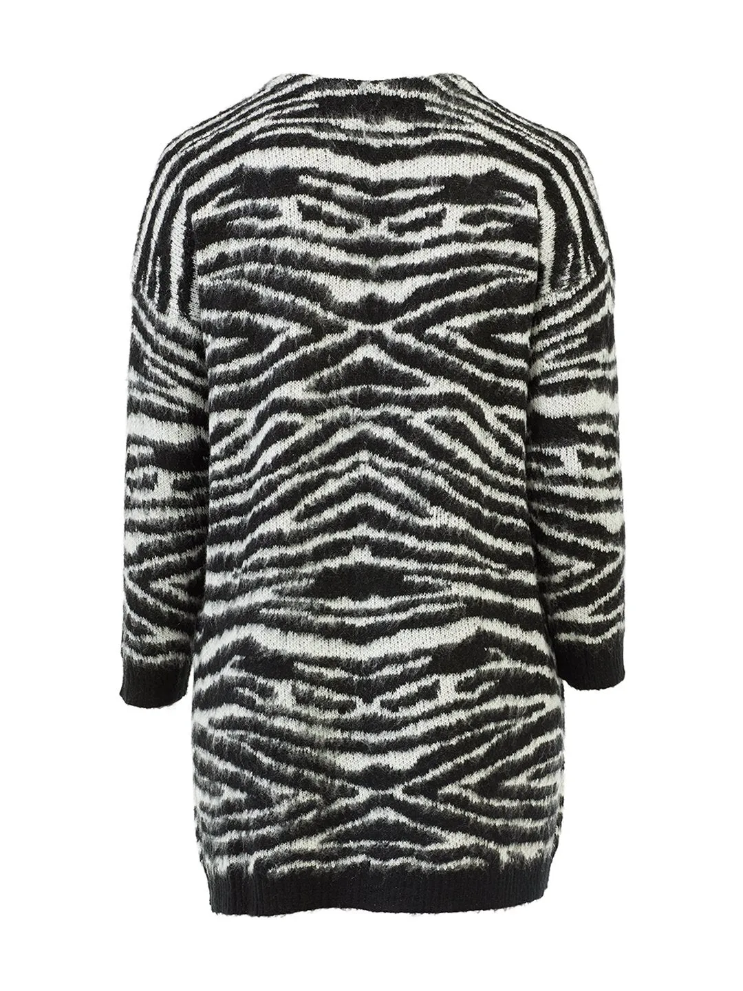 Zebra Print Cozy Cardigan